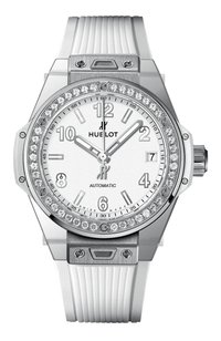 Часы big bang one click steel white diamonds HUBLOT бесцветного цвета по цене 2327000 руб., арт. 465.SE.2010.RW.1204, фото 1 Часы big bang one click steel white diamonds HUBLOT, арт. 465.SE.2010.RW.1204, фото 1