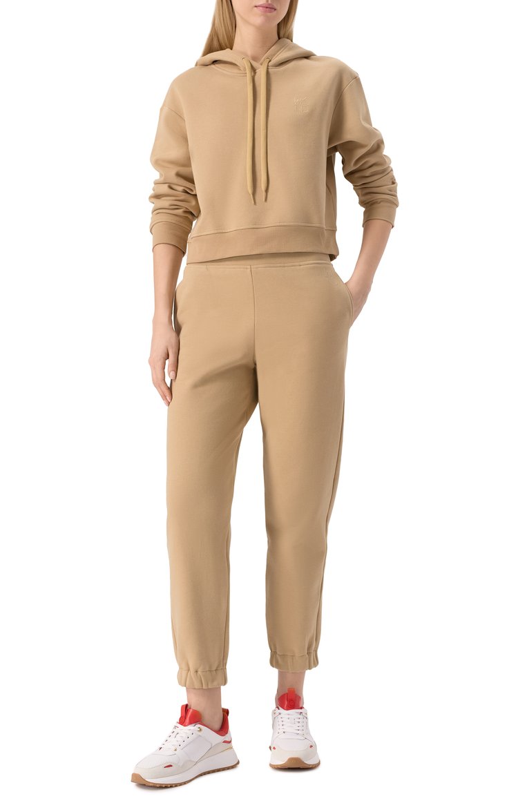 Женские кожаные кроссовки theo MICHAEL MICHAEL KORS кремового цвета, арт. 43R5THFS1D | Фото 2 (Подошва: Платформа; Материал внешний: Натуральная кожа; Материал внутренний: Текстиль; Кросс-КТ: Низкие; Материал утеплителя: Без утеплителя; Стили: Кэжуэл; Автоматизация состава: Проставлено; Автоматизация ТО: Проставлено)