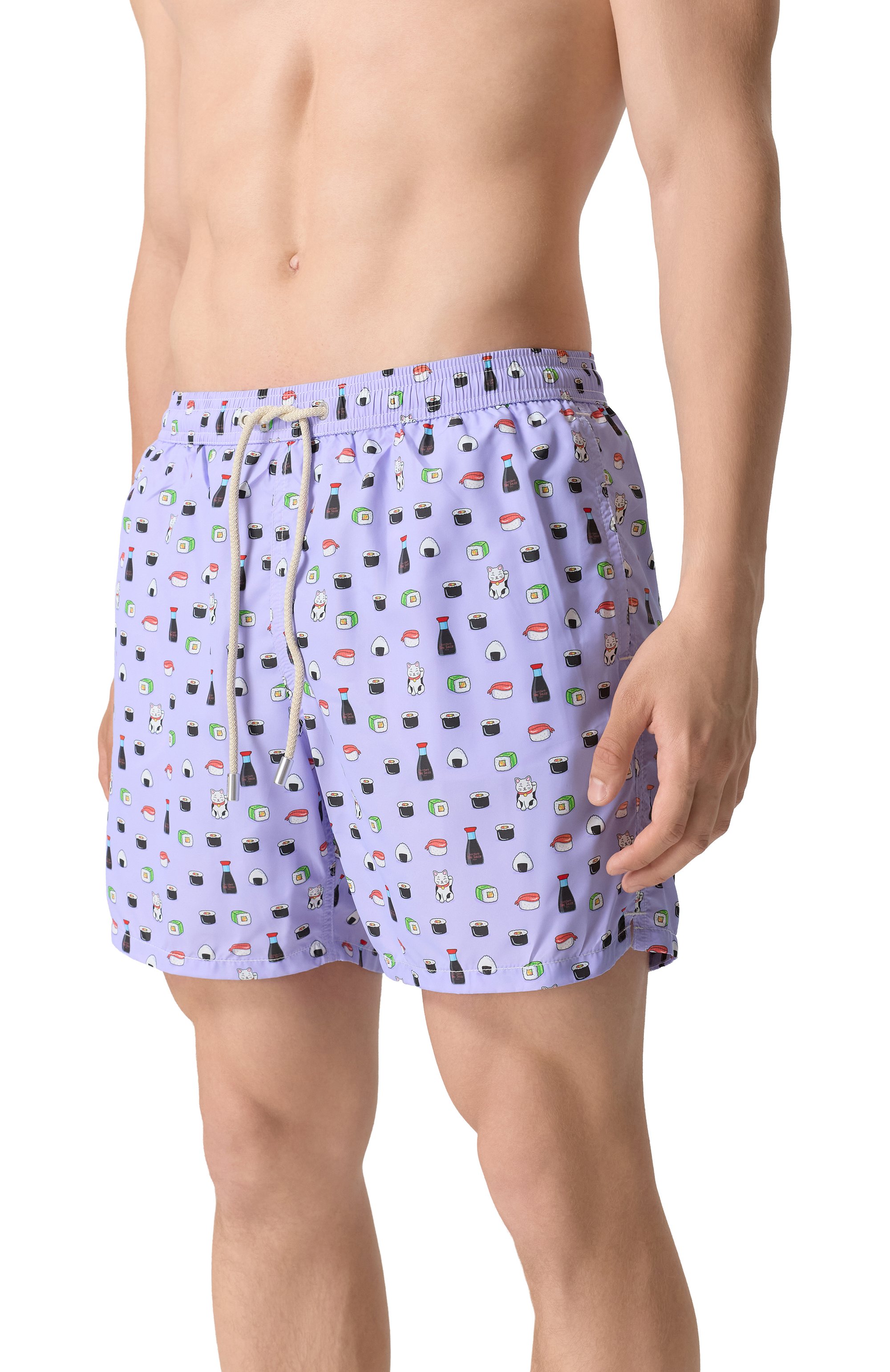 Плавки-шорты MC2 SAINT BARTH сиреневого цвета по цене 15850 руб., арт. STBM LIGHTING MICR0 FANTASY/05346H, фото 2 Плавки-шорты MC2 SAINT BARTH, арт. STBM LIGHTING MICR0 FANTASY/05346H, фото 2