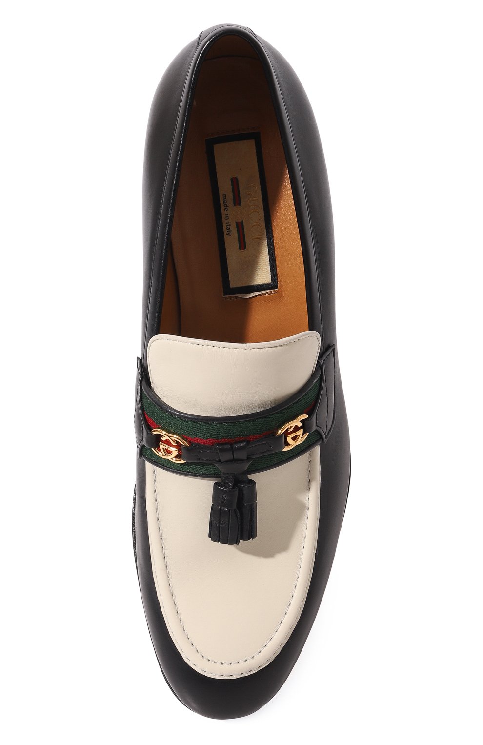 Кожаные лоферы GUCCI черного цвета по цене 108000 руб., арт. 674662 1W6B0, фото 6 Кожаные лоферы GUCCI, арт. 674662 1W6B0, фото 6
