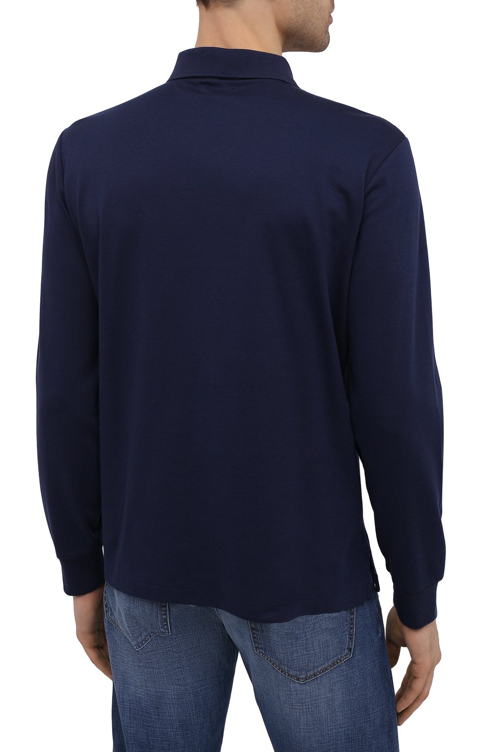 Хлопковое поло с длинными рукавами POLO RALPH LAUREN, арт. 710671785, фото 4