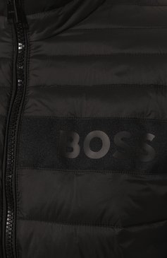 Мужская утепленная куртка BOSS черного цвета, арт. 50464308 | Фото 5 (Длина (верхняя одежда): Короткие; Материал подклада: Синтетический материал; Материал внешний: Синтетический материал; Рукава: Длинные; Стили: Кэжуэл; Мужское Кросс-КТ: утепленные куртки, Подстежка; Кросс-КТ: Утепленные; Автоматизация ТО: Проставлено; Автоматизация состава: Проставлено)