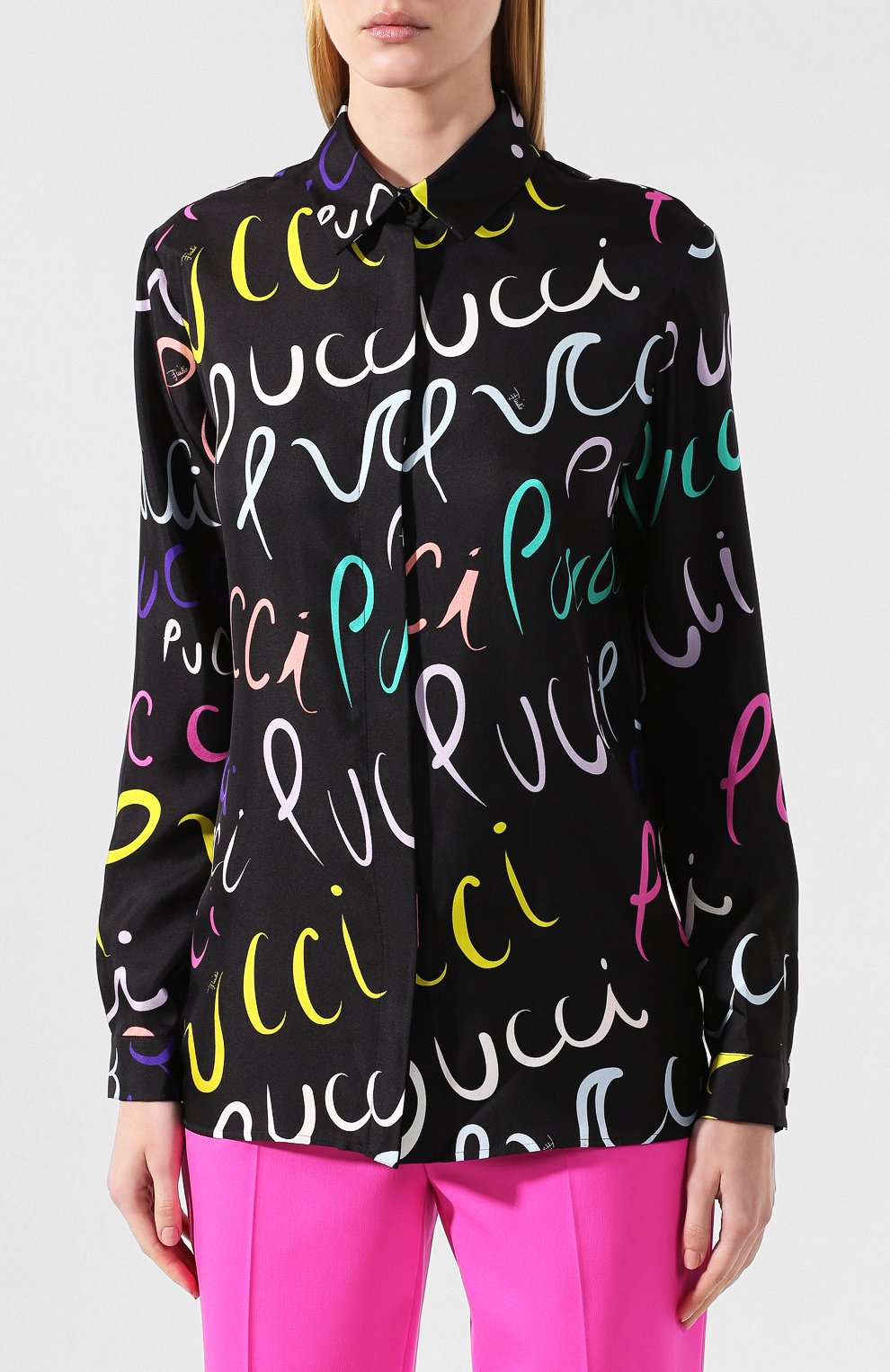 Шелковая рубашка EMILIO PUCCI, арт. 9RRJ30/9R791, фото 3