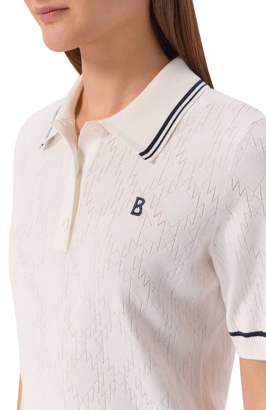 Поло из вискозы Bogner 82949522 Белый  82949522 Фото 5