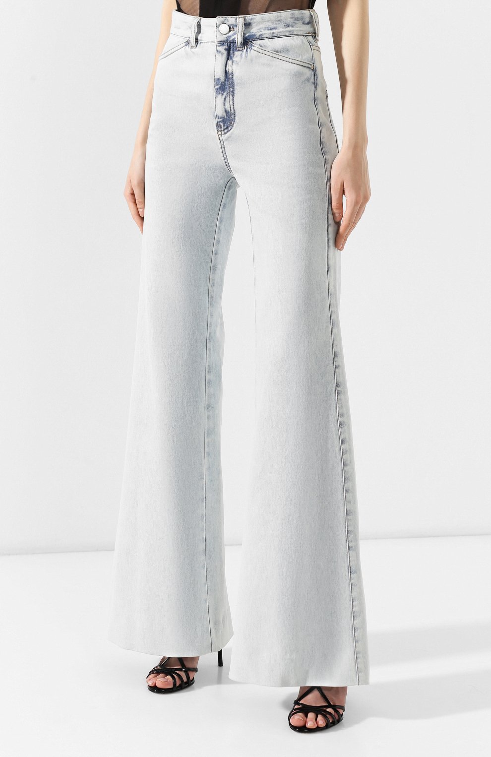 Расклешенные джинсы DOROTHEE SCHUMACHER голубого цвета по цене 26000 руб., арт. 446201/NEW DENIM, фото 3 Расклешенные джинсы DOROTHEE SCHUMACHER, арт. 446201/NEW DENIM, фото 3