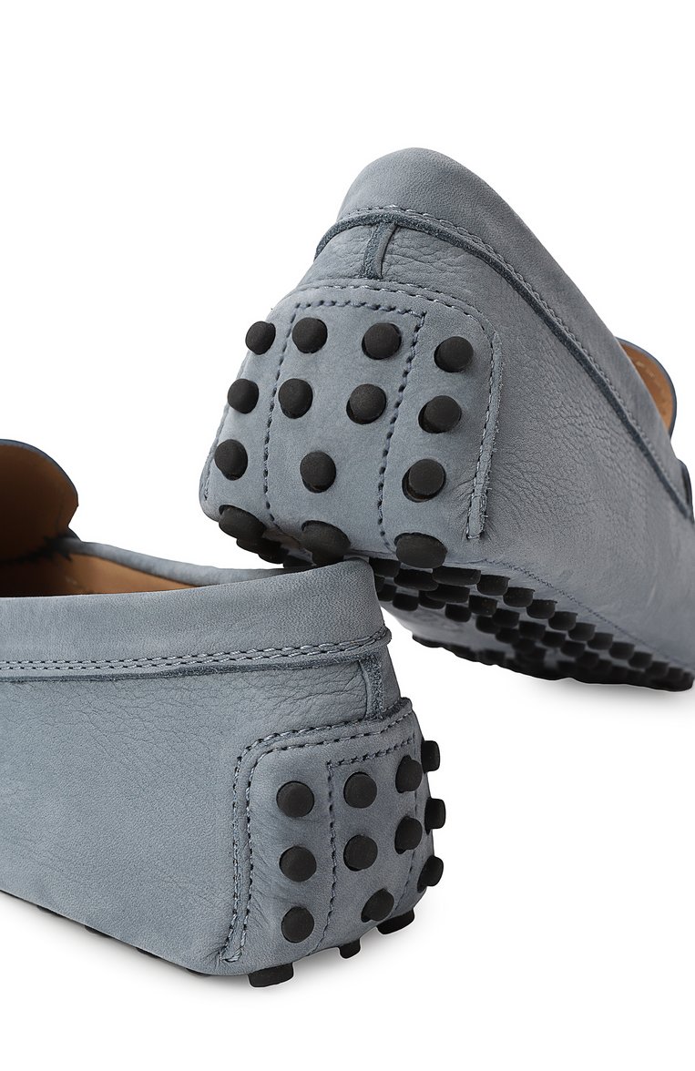 Мужские мокасины gommino из нубука TOD’S голубого цвета, арт. XXM64C00040/6RN | Фото 7 (Материал внешний: Натуральная кожа; Материал сплава: Проставлено; Нос: Не проставлено; Материал внутренний: Натуральная кожа; Стили: Кэжуэл)