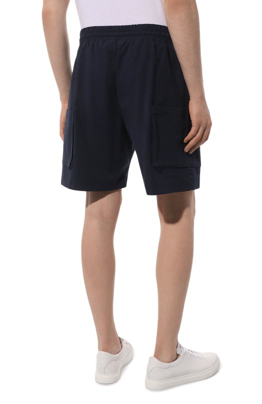 Шорты из хлопка и льна Tee Library Синий, фото 4