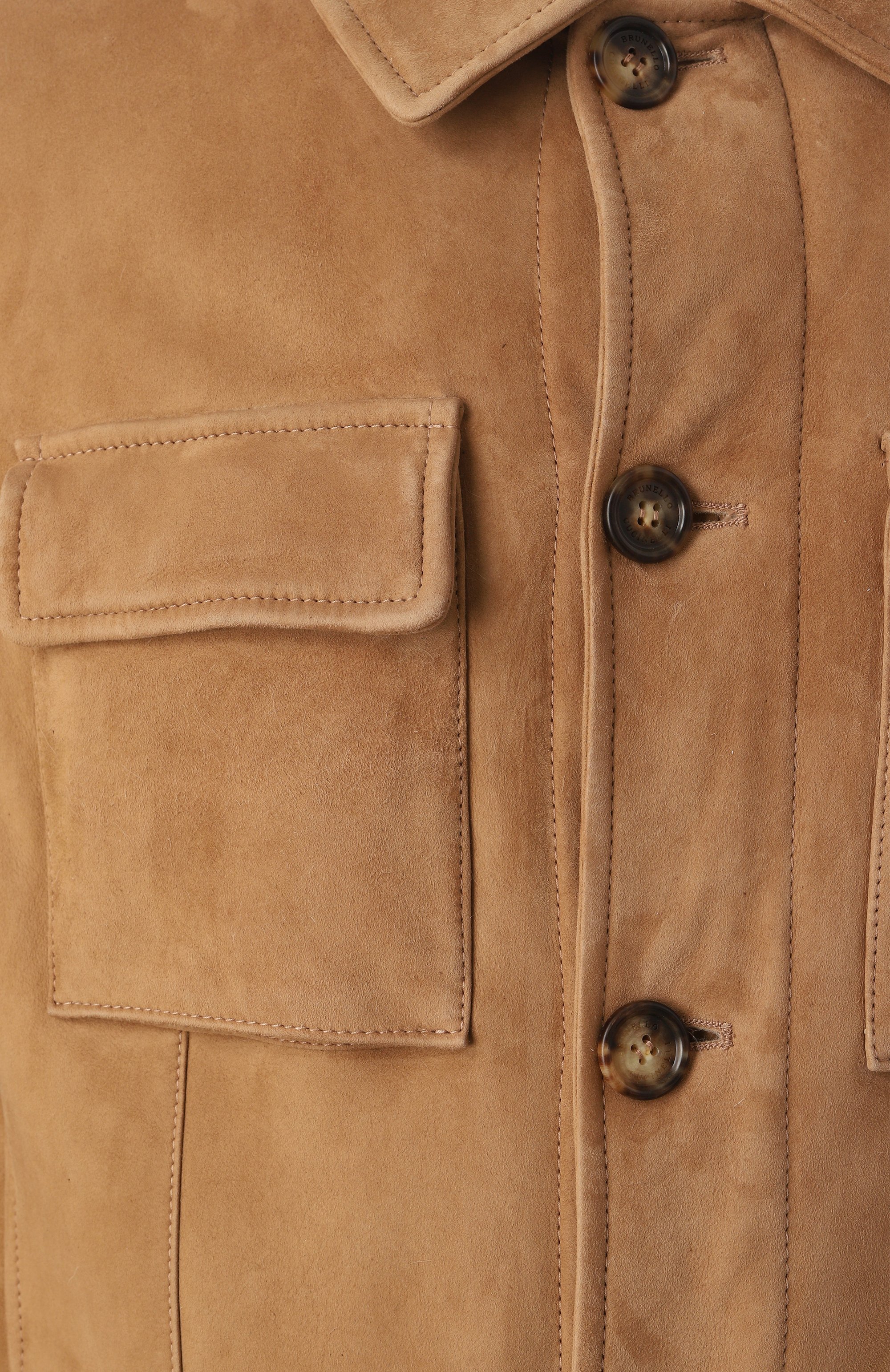 Замшевая куртка с подкладкой из овчины BRUNELLO CUCINELLI, арт. MPMLP1954, фото 5