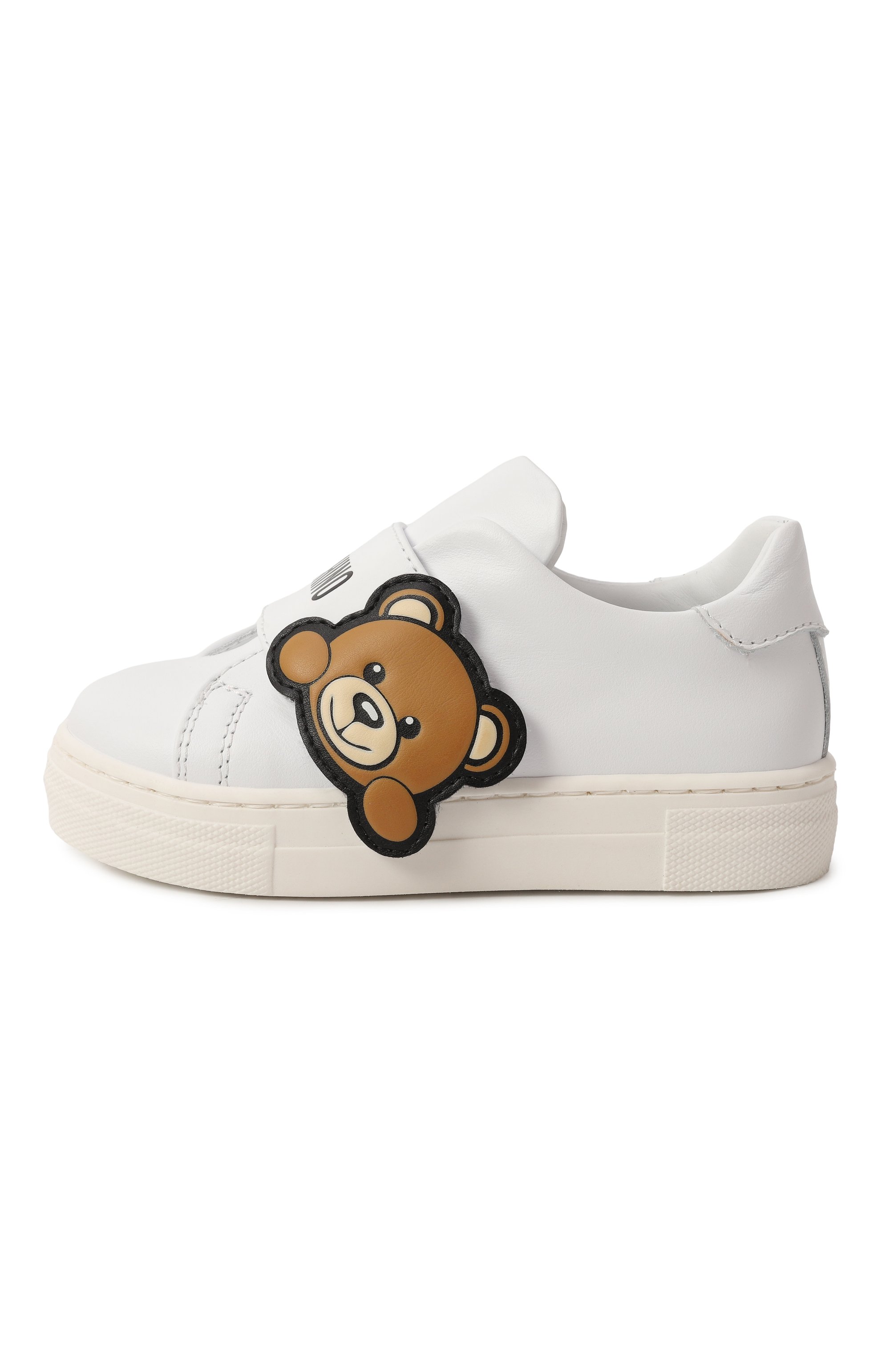 Кожаные кеды MOSCHINO, арт. 80587/VAR1/24-27, фото 2