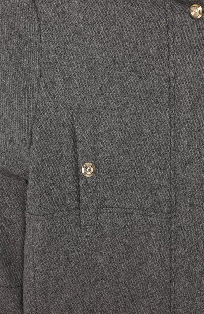 Шерстяное пальто прямого кроя с капюшоном CHLOÉ, арт. C16330/6A-12A, фото 3