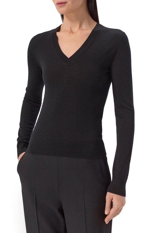 Кашемировый пуловер Loro Piana FAM9051_001 Чёрный  FAM9051_001 Фото 3