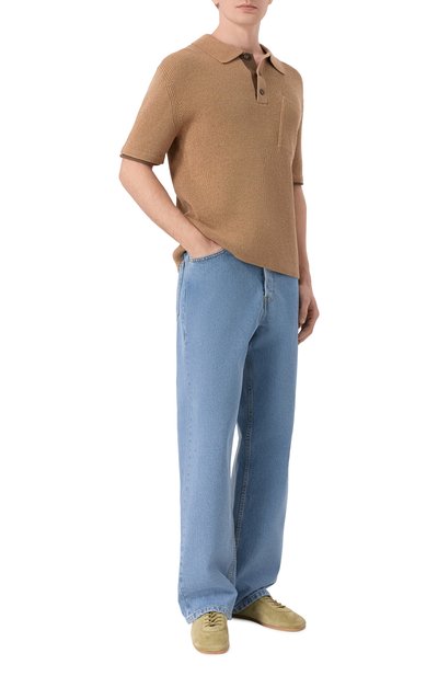 Мужской поло изо льна и хлопка 12 STOREEZ, арт. 137210