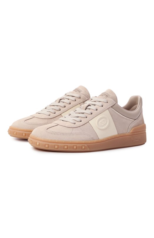 Замшевые кеды Upvillage Valentino 7W2S0IL9/FVU Бежевый 7W2S0IL9/FVU