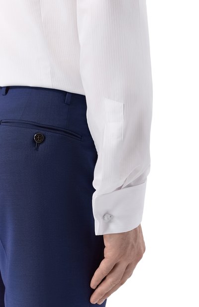 Хлопковая сорочка VAN LAACK белого цвета по цене 25800 руб., арт. VL-RIVARA-DTF/152115, фото 5 Хлопковая сорочка VAN LAACK, арт. VL-RIVARA-DTF/152115, фото 5