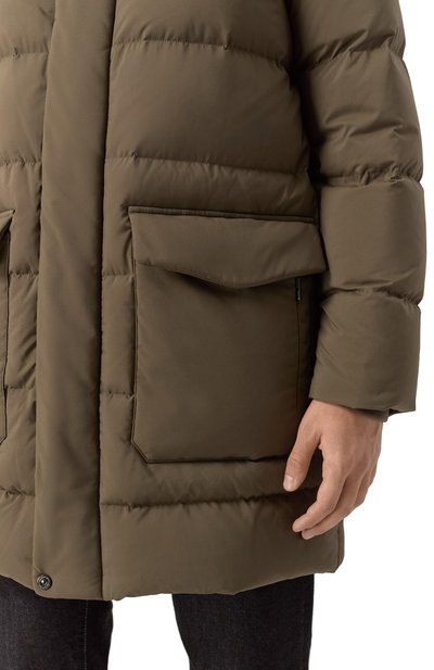 Пуховик STEFANO RICCI хаки цвета по цене 546000 руб., арт. M6J5300200/PL001H/60, фото 5 Пуховик STEFANO RICCI, арт. M6J5300200/PL001H/60, фото 5