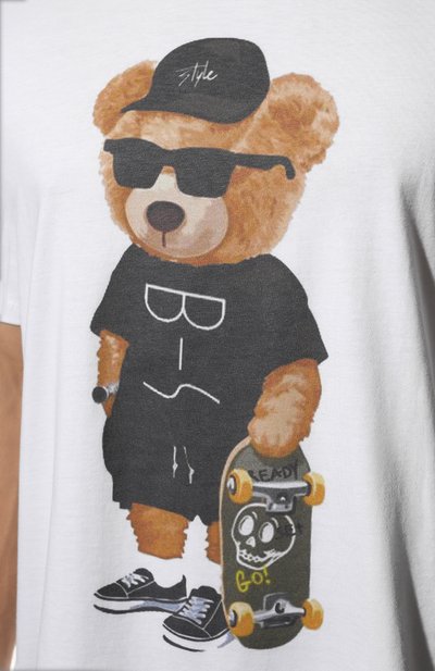 Хлопковая футболка BISIBIGLIO, арт. 0RS0 BLACK/2212 RIF (C0TT0NE PESANTE), фото 5