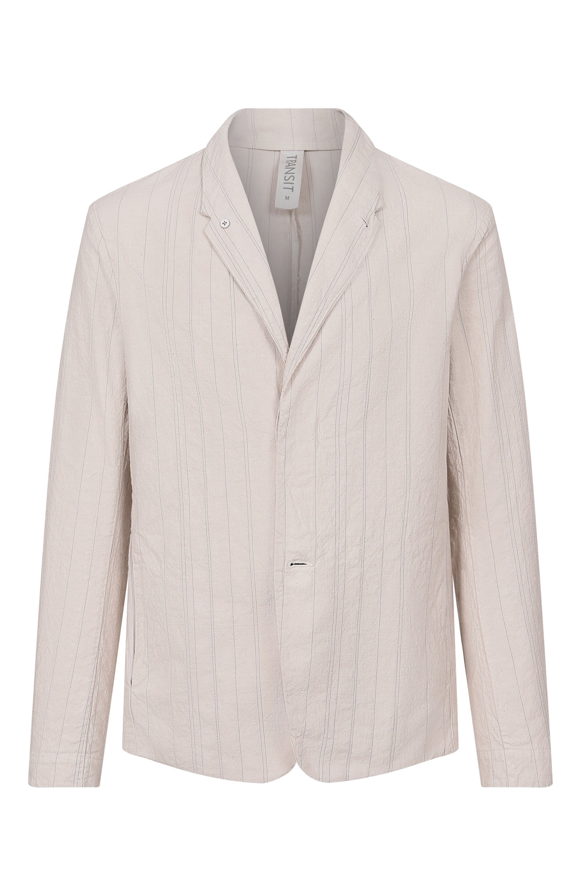 Хлопковый пиджак TRANSIT светло-бежевого цвета по цене 67250 руб., арт. CFUTRCL211, фото 1 Хлопковый пиджак TRANSIT, арт. CFUTRCL211, фото 1