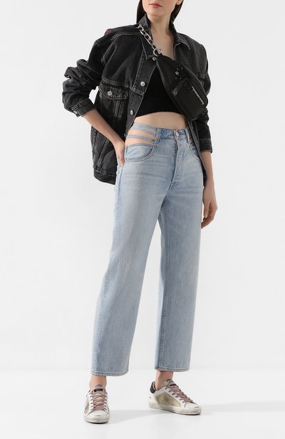 Кожаные кеды superstar GOLDEN GOOSE DELUXE BRAND, арт. G36WS590.S63, фото 2