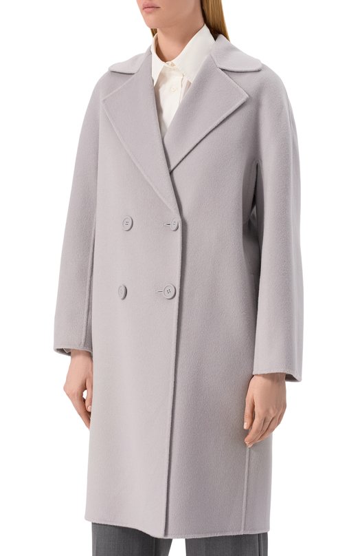 Пальто из шерсти и кашемира Max Mara Studio LICENZA Серый  LICENZA Фото 3