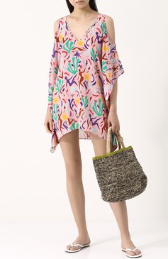 Шелковая туника свободного кроя с принтом LAZUL, арт. UMA TUNIC/MATISSE PRINT/MULTI, фото 1