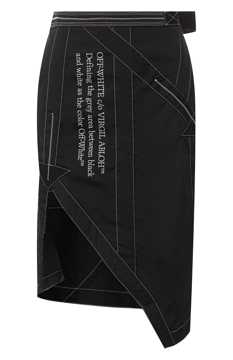 Юбка OFF-WHITE черного цвета по цене 45650 руб., арт. 0WCC088S20FAB0021001, фото 1 Юбка OFF-WHITE, арт. 0WCC088S20FAB0021001, фото 1