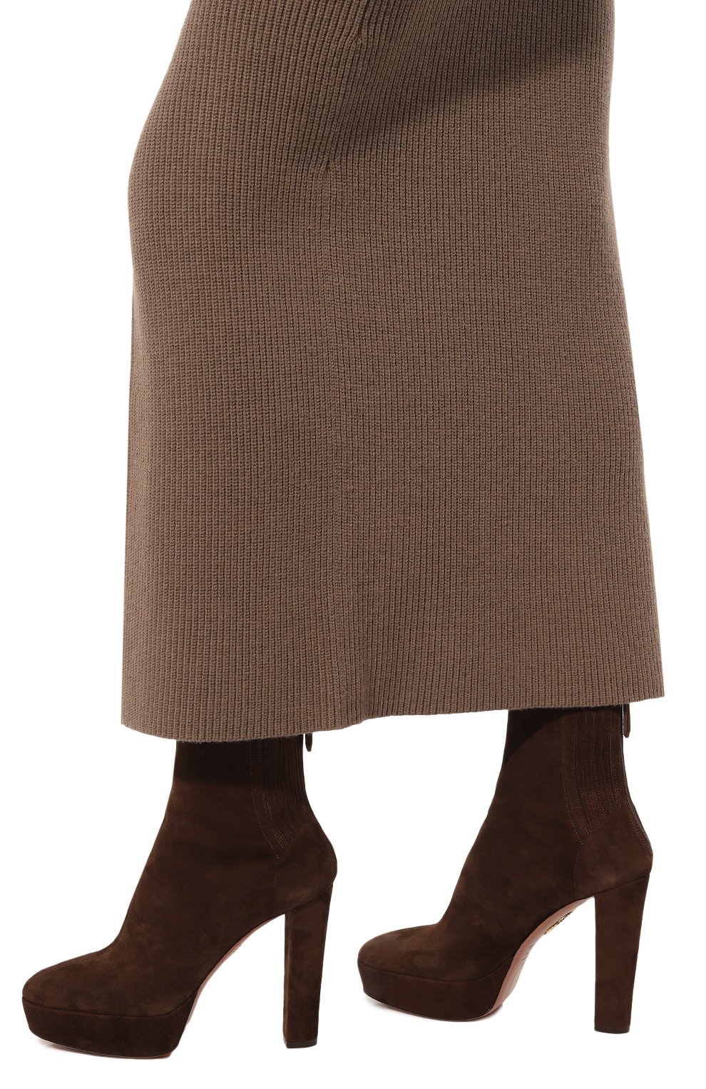 Замшевые ботильоны saint honore AQUAZZURA, арт. SH0MIDB3-SUE-000, фото 3