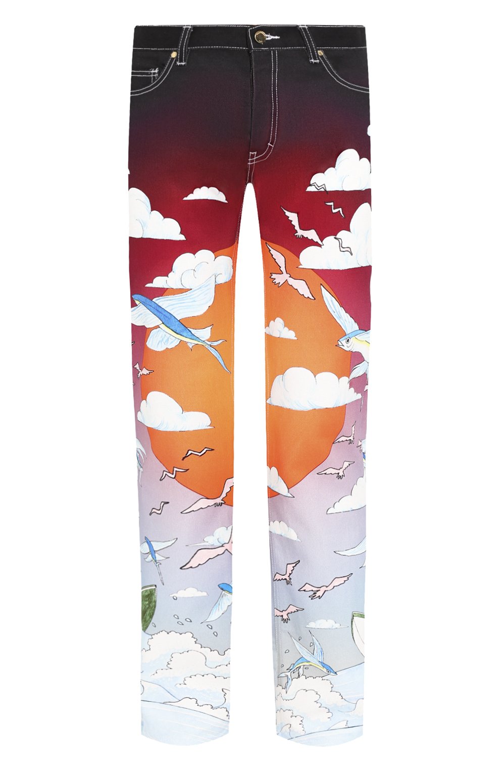 Джинсы CASABLANCA разноцветного цвета по цене 55400 руб., арт. MS20-TR-002 CASABLANCA SPEED B0AT CLUB, фото 1 Джинсы CASABLANCA, арт. MS20-TR-002 CASABLANCA SPEED B0AT CLUB, фото 1