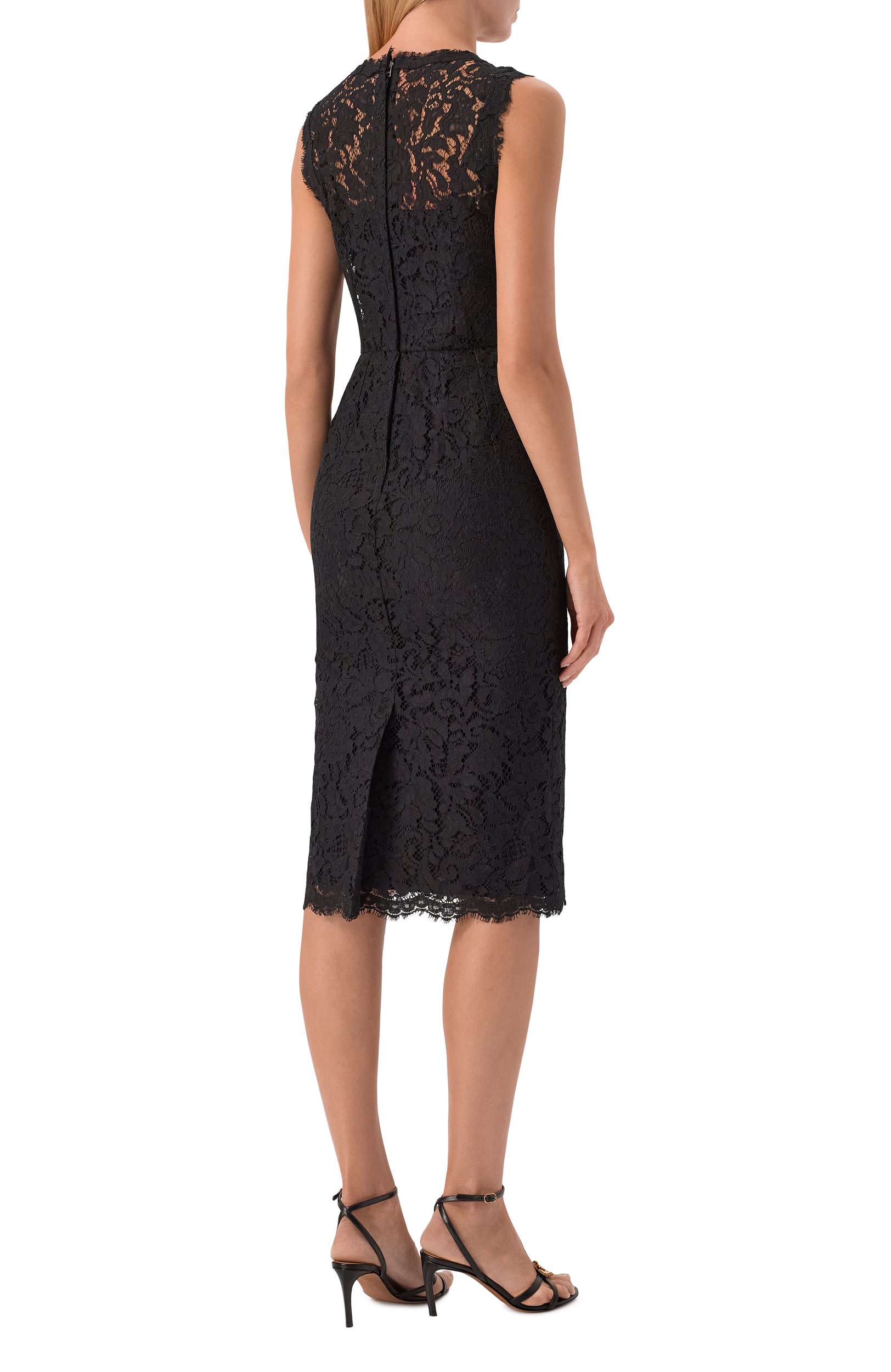 Платье из хлопка и вискозы DOLCE & GABBANA, арт. F6H0ZT/HLMTB, фото 3