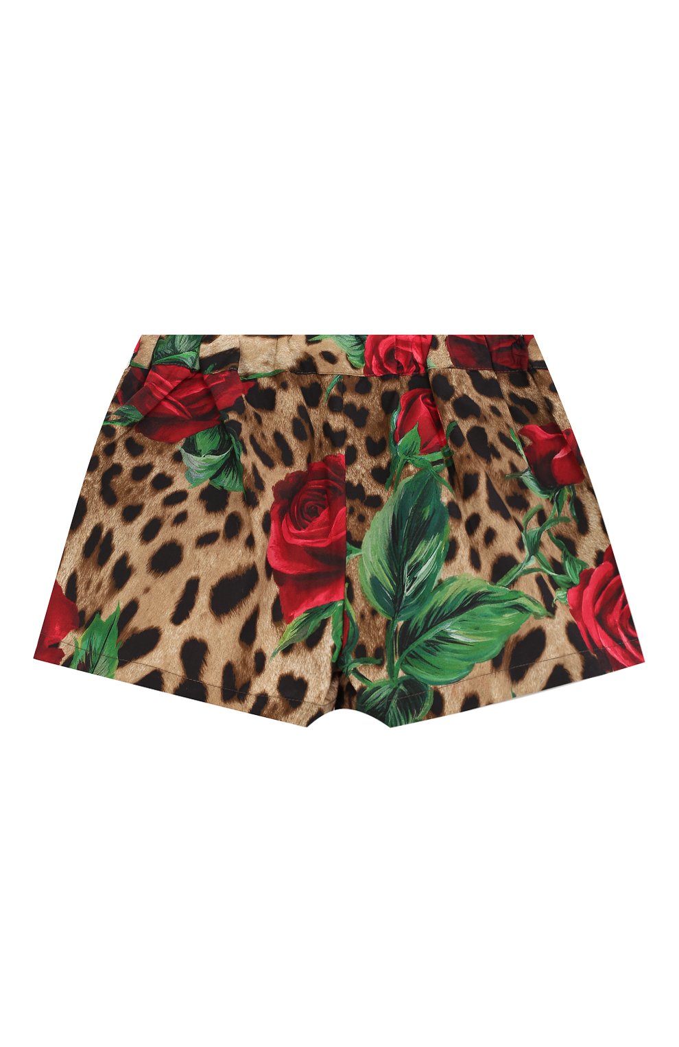 Хлопковые шорты DOLCE & GABBANA коричневого цвета по цене 11500 руб., арт. L5JQ47/HS5CM/2-6, фото 2 Хлопковые шорты DOLCE & GABBANA, арт. L5JQ47/HS5CM/2-6, фото 2