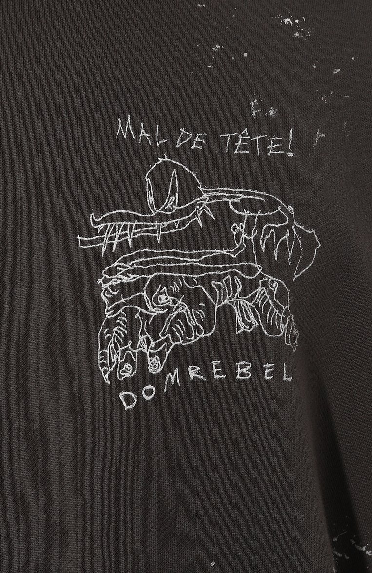 Мужской хлопковый свитшот DOMREBEL серого цвета, арт. M MAL SWEATSHIRT/SWEATSHIRT | Фото 5 (Длина (для топов): Стандартные; Рукава: Длинные; Материал внешний: Хлопок; Стили: Гранж; Принт: С принтом; Мужское Кросс-КТ: свитшот-одежда; А�втоматизация ТО: Проставлено; Автоматизация состава: Проставлено; Детали: Декор)