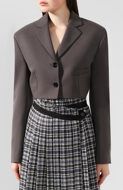Жакет ACNE STUDIOS темно-серого цвета по цене 97050 руб., арт. AH0056, фото 3 Жакет ACNE STUDIOS, арт. AH0056, фото 3