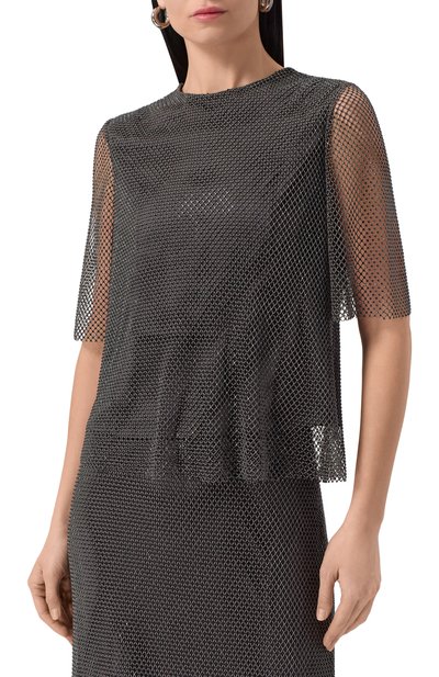 Топ с отделкой стразами CHAPURIN, арт. BL/20435/28882-М, фото 3