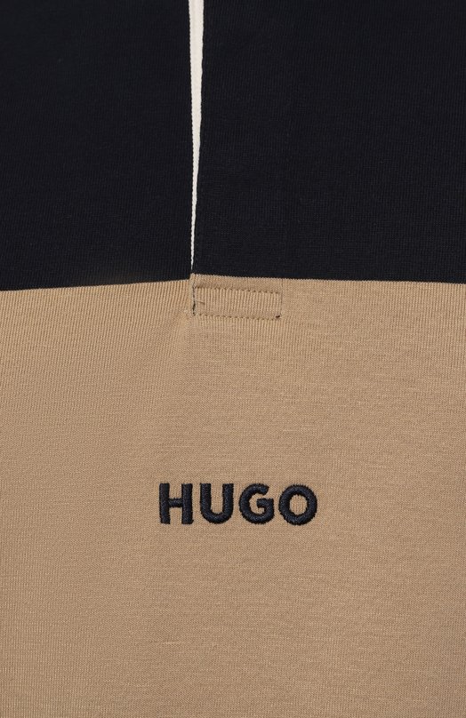 Хлопковое поло HUGO Blue Разноцветный, фото 5