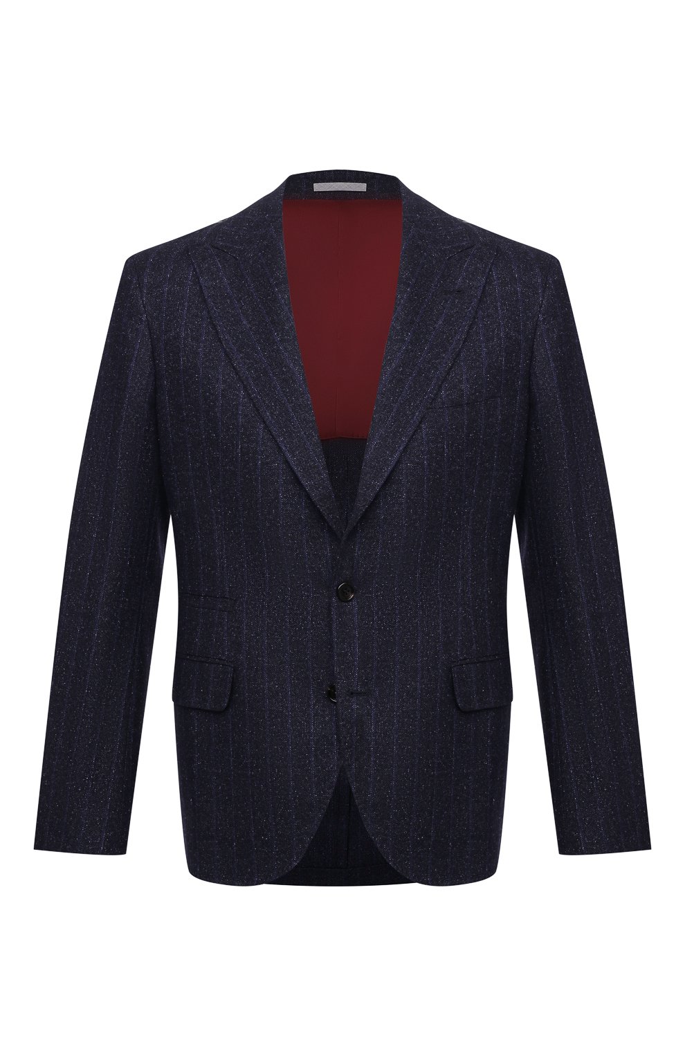 Пиджак из шерсти и шелка BRUNELLO CUCINELLI синего цвета по цене 394000 руб., арт. MQ4307BFD, фото 1 Пиджак из шерсти и шелка BRUNELLO CUCINELLI, арт. MQ4307BFD, фото 1