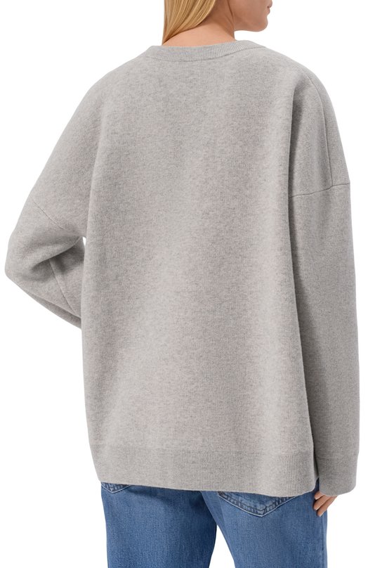 Хлопковый свитер Nanushka 0SWIN Серый  0SWIN Фото 4