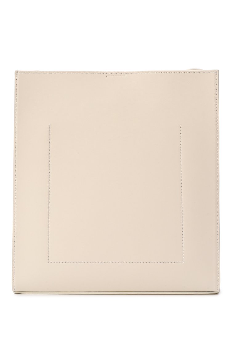 Женская сумка tangle JIL SANDER кремового цвета, арт. J07WG0023/P5354 | Фото 6 (Размер: medium; Материал сплава: Проставлено; Материал: Натуральная кожа; Драгоценные камни: Проставлено)