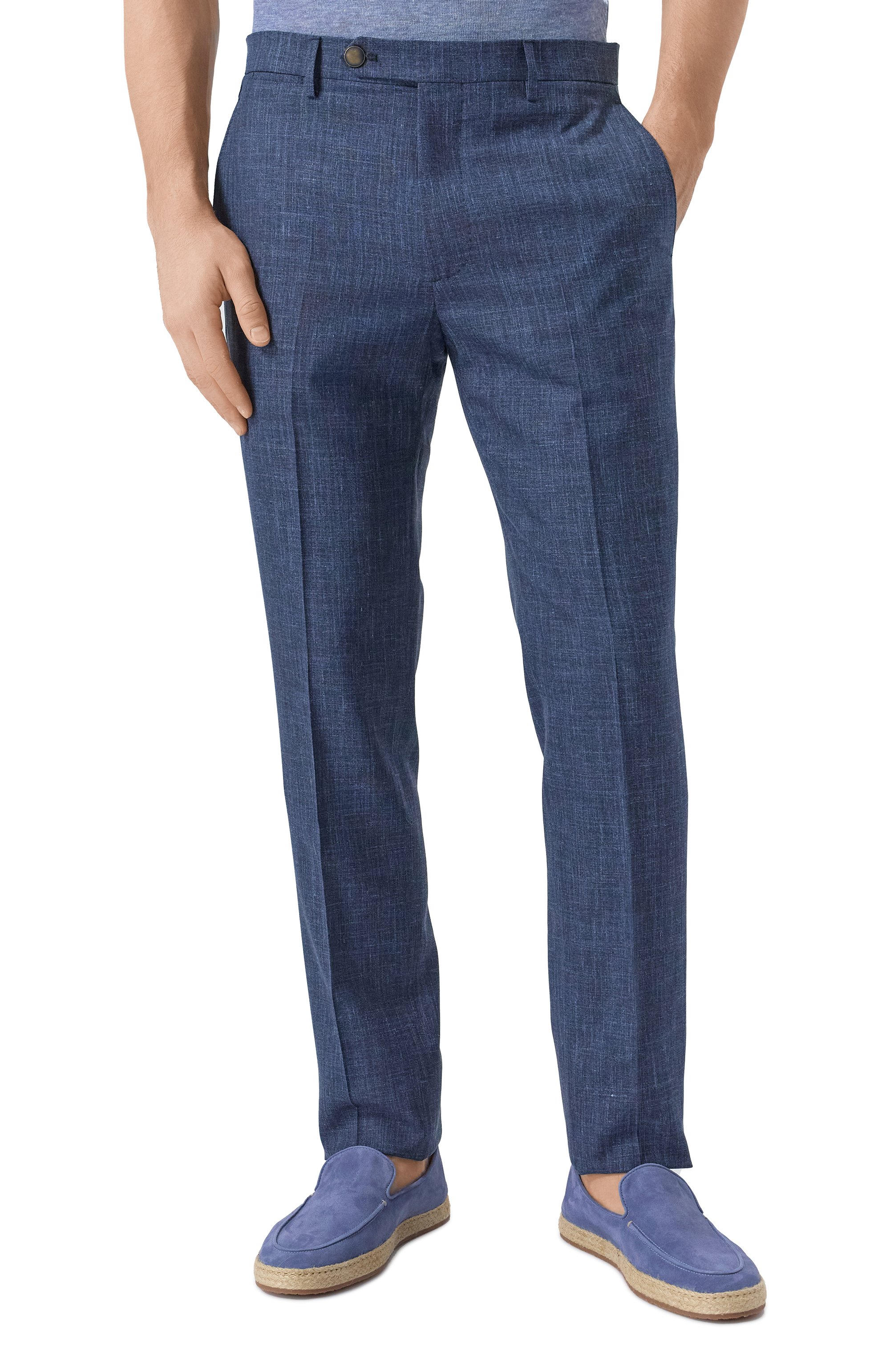 Брюки из шерсти и шелка BERWICH, арт. VULCAN023/LP184U, фото 3