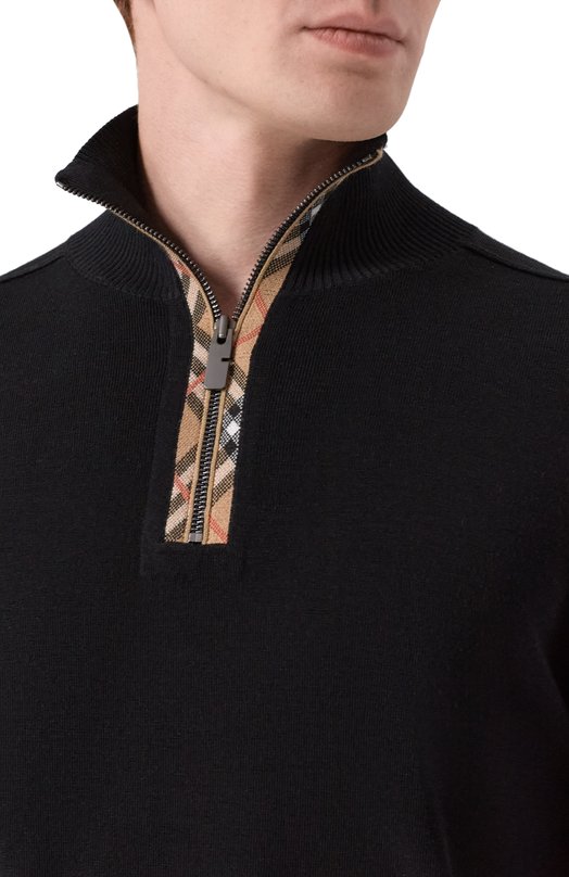 Шерстяной джемпер Burberry 8119436 Чёрный  8119436 Фото 5