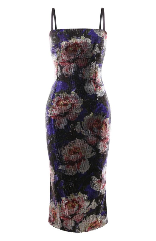 Платье с отделкой пайетками Dolce & Gabbana F6EAVT/FSSKL Фиолетовый F6EAVT/FSSKL