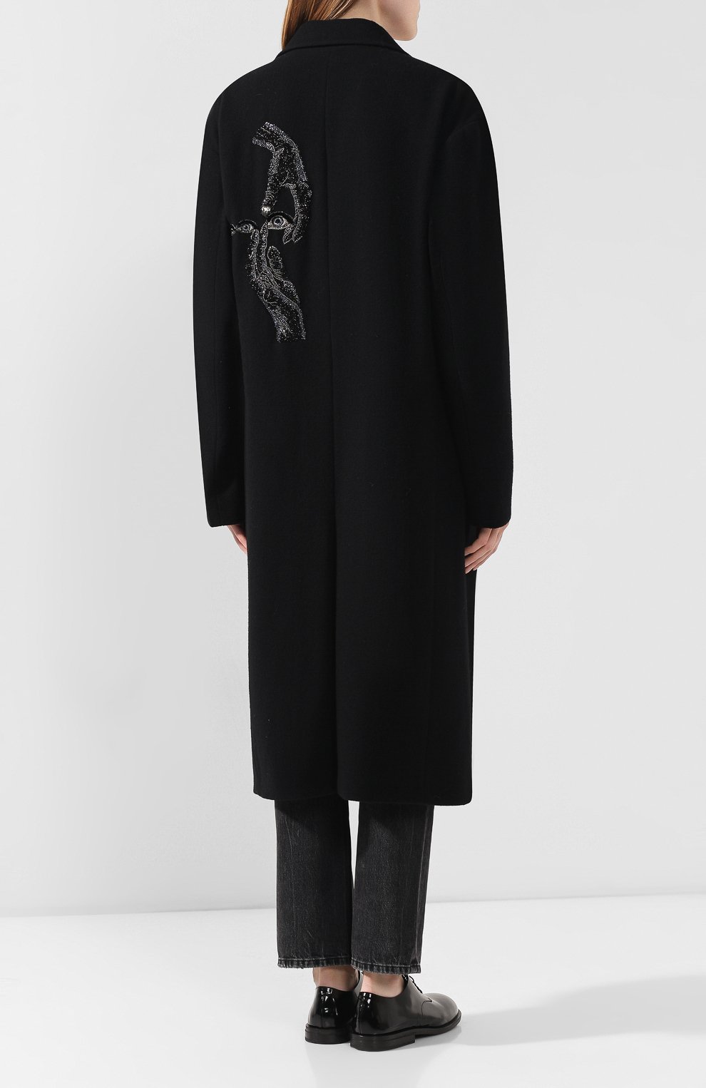 Шерстяное пальто YOHJI YAMAMOTO, арт. YJ-J06-128, фото 4