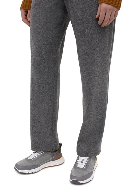 Комбинированные кроссовки BRUNELLO CUCINELLI, арт. MZUSWM0291, фото 3