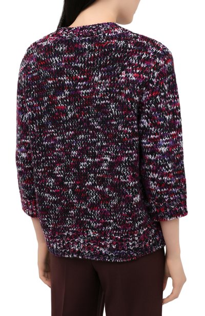 Шерстяной свитер DRIES VAN NOTEN фуксия цвета по цене 49950 руб., арт. 202-11215-1719, фото 4 Шерстяной свитер DRIES VAN NOTEN, арт. 202-11215-1719, фото 4