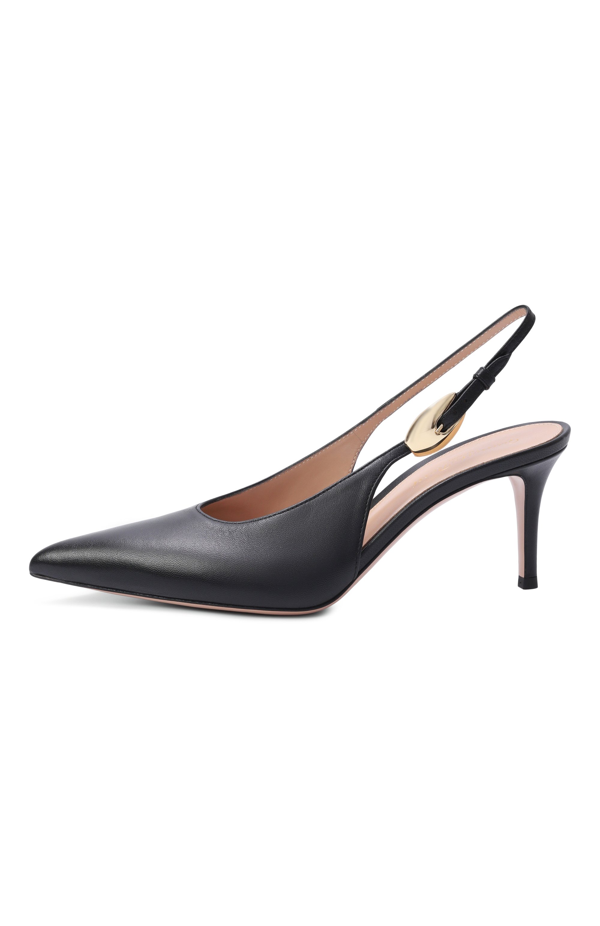 Кожаные туфли GIANVITO ROSSI черного цвета по цене 125500 руб., арт. G95635.70RIC.NAPNER0, фото 4 Кожаные туфли GIANVITO ROSSI, арт. G95635.70RIC.NAPNER0, фото 4
