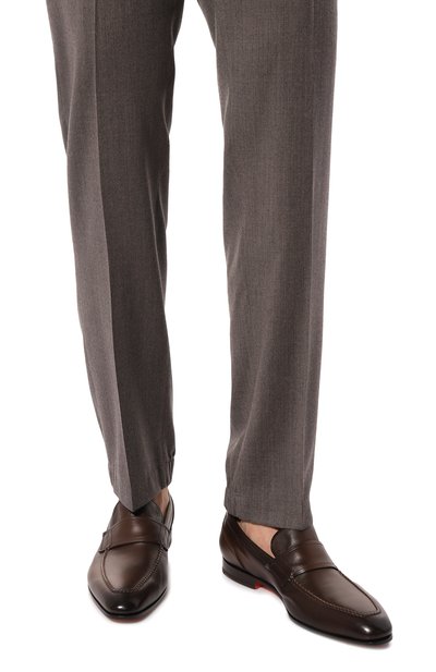 Кожаные лоферы levante SANTONI, арт. MCLG16451SA3BSG8, фото 3