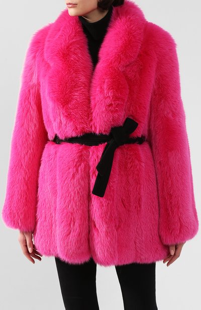 Шуба из меха песца BLANCHA, арт. 19121/100Z/15/SH0CKING, фото 3