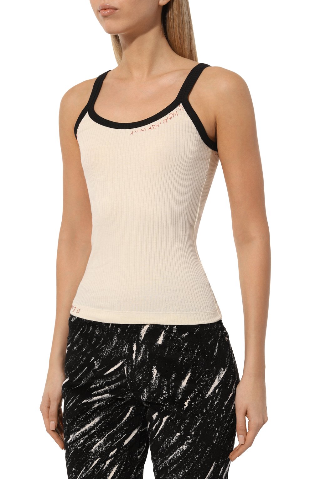 Хлопковая майка MARNI, арт. THJE0322QS/UTC404, фото 3