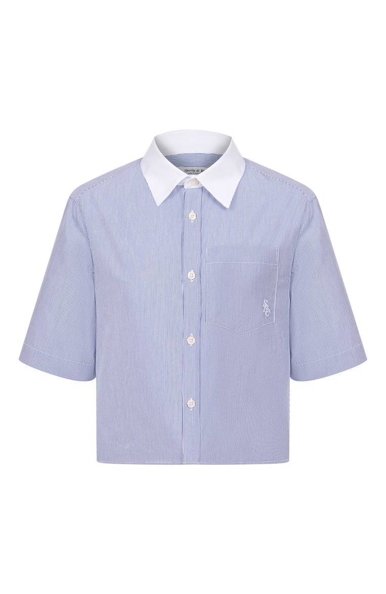 Хлопковая рубашка SPORTY AND RICH, арт. SI018606302ST02, фото 1