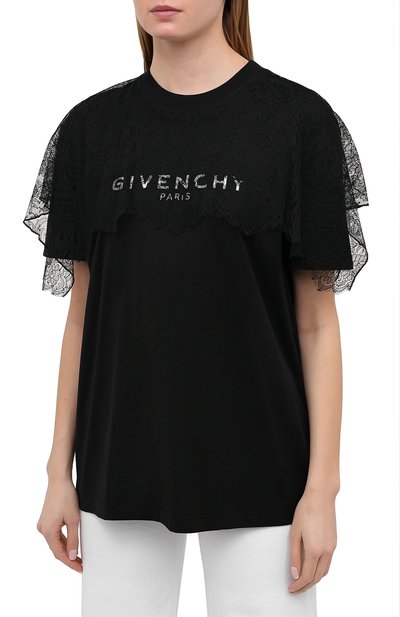 Хлопковая футболка GIVENCHY, арт. BW708R3Z4U, фото 3