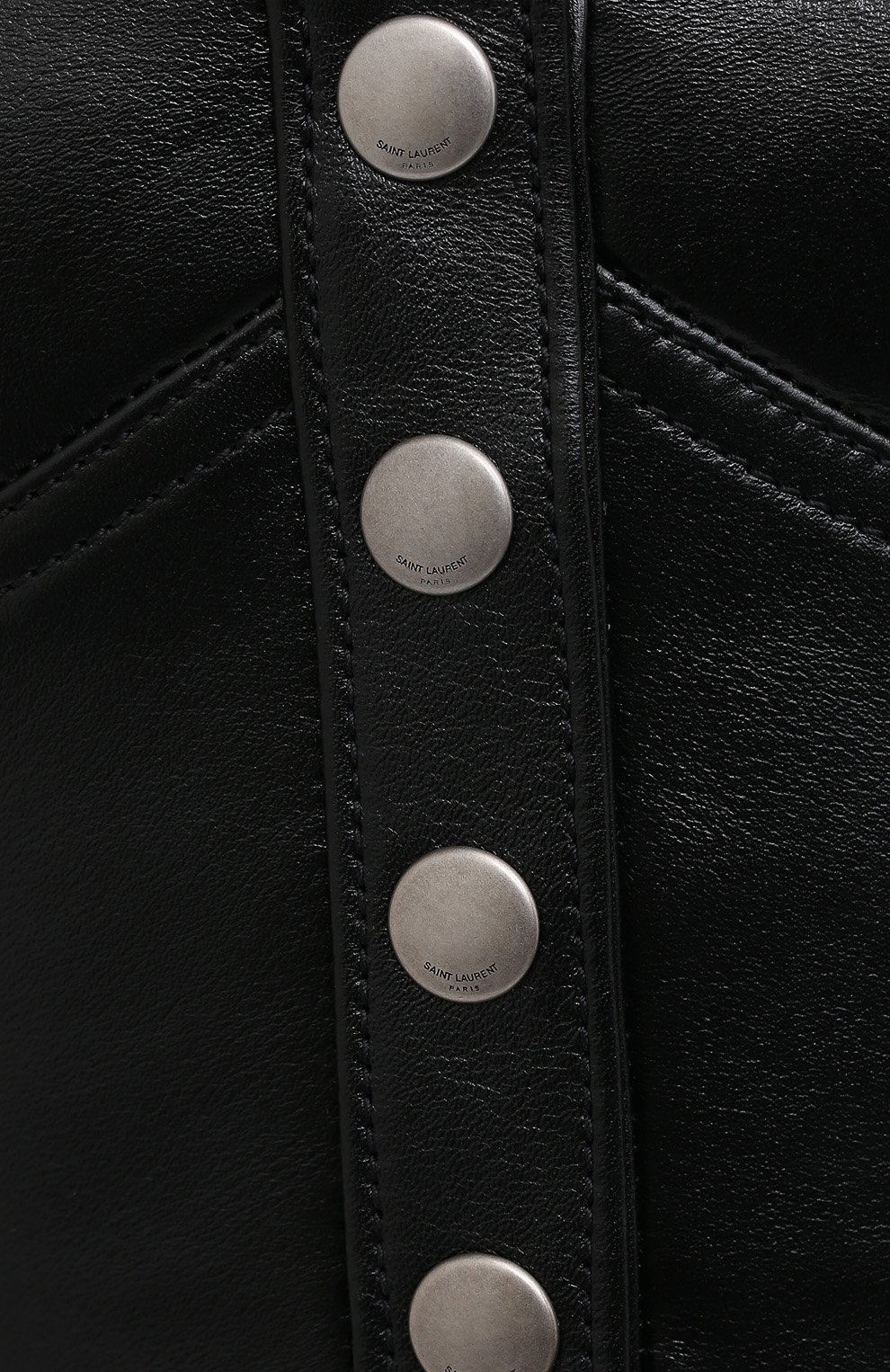 Кожаный топ SAINT LAURENT, арт. 639628/YCDI2, фото 5