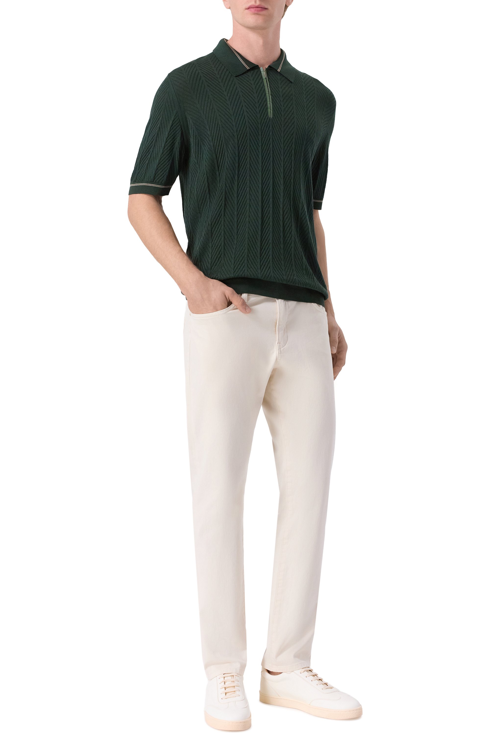 Шелковое поло ZILLI, арт. KZP002M0641VDCH00, фото 2